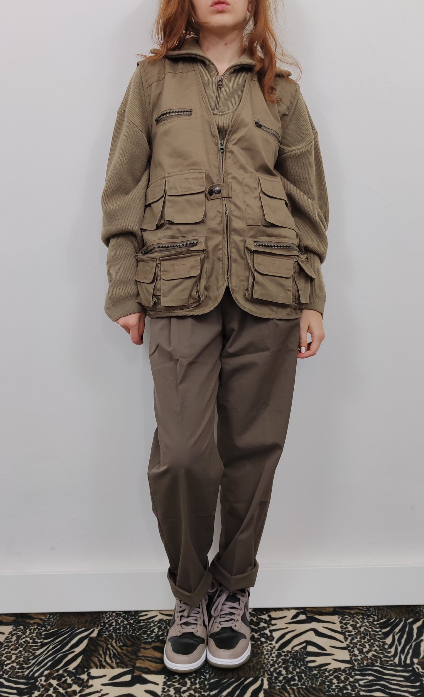 Vintage Khaki Utility Vest