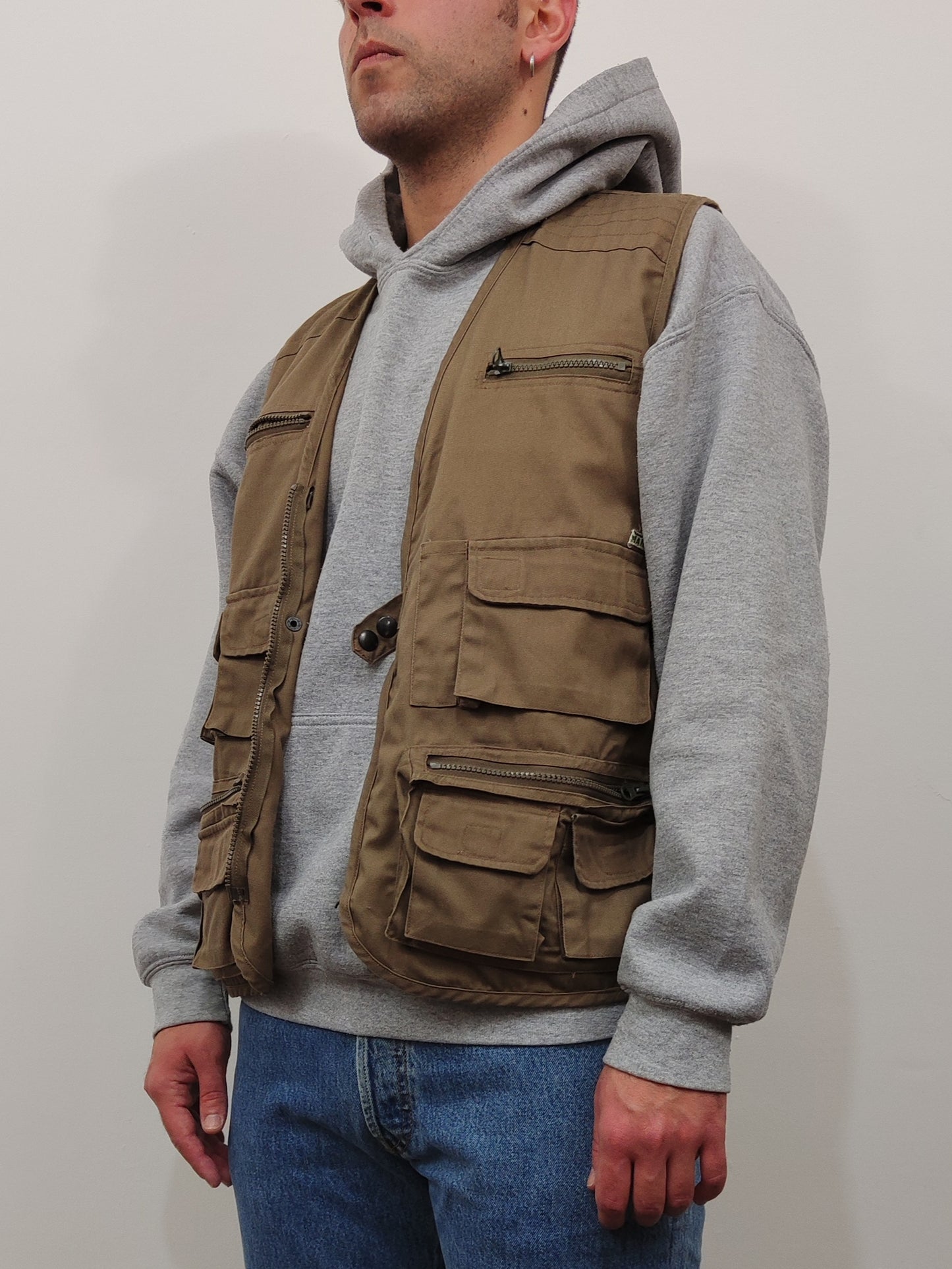 Vintage Khaki Utility Vest