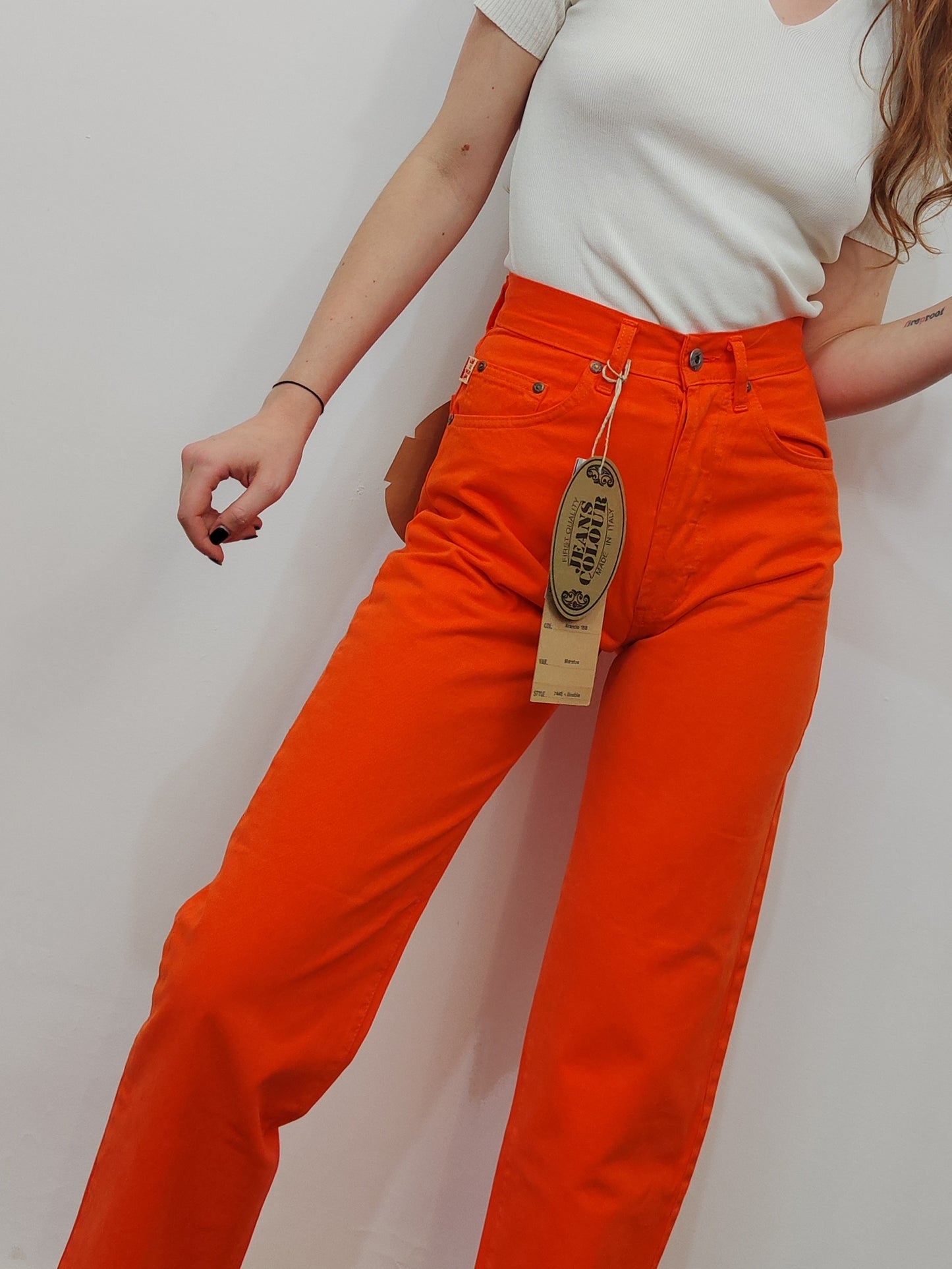 '90s Deadstock Neon Jeans