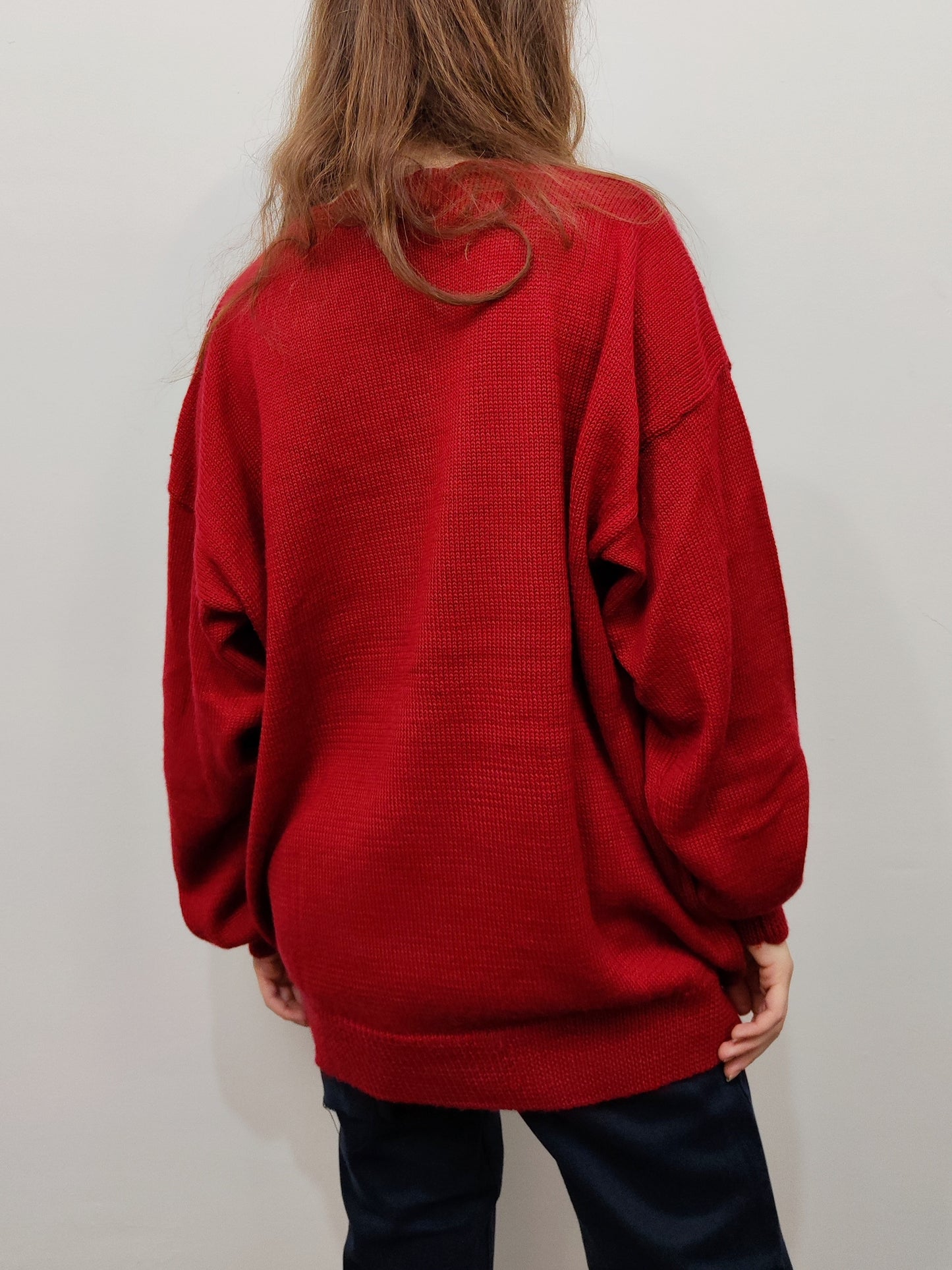 Floral Embroidered Wool Jumper