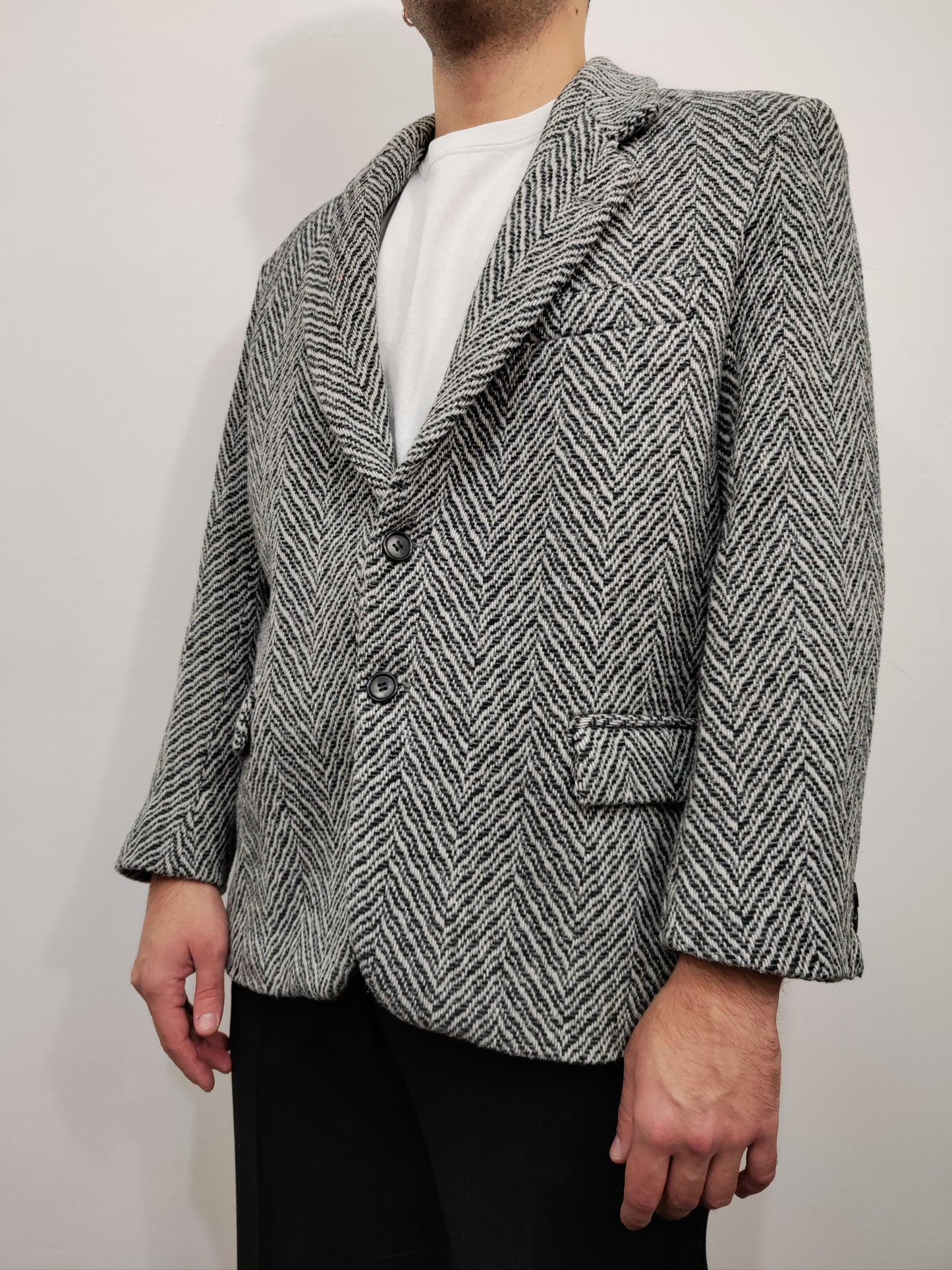 Vintage Wool Blazer - Size M