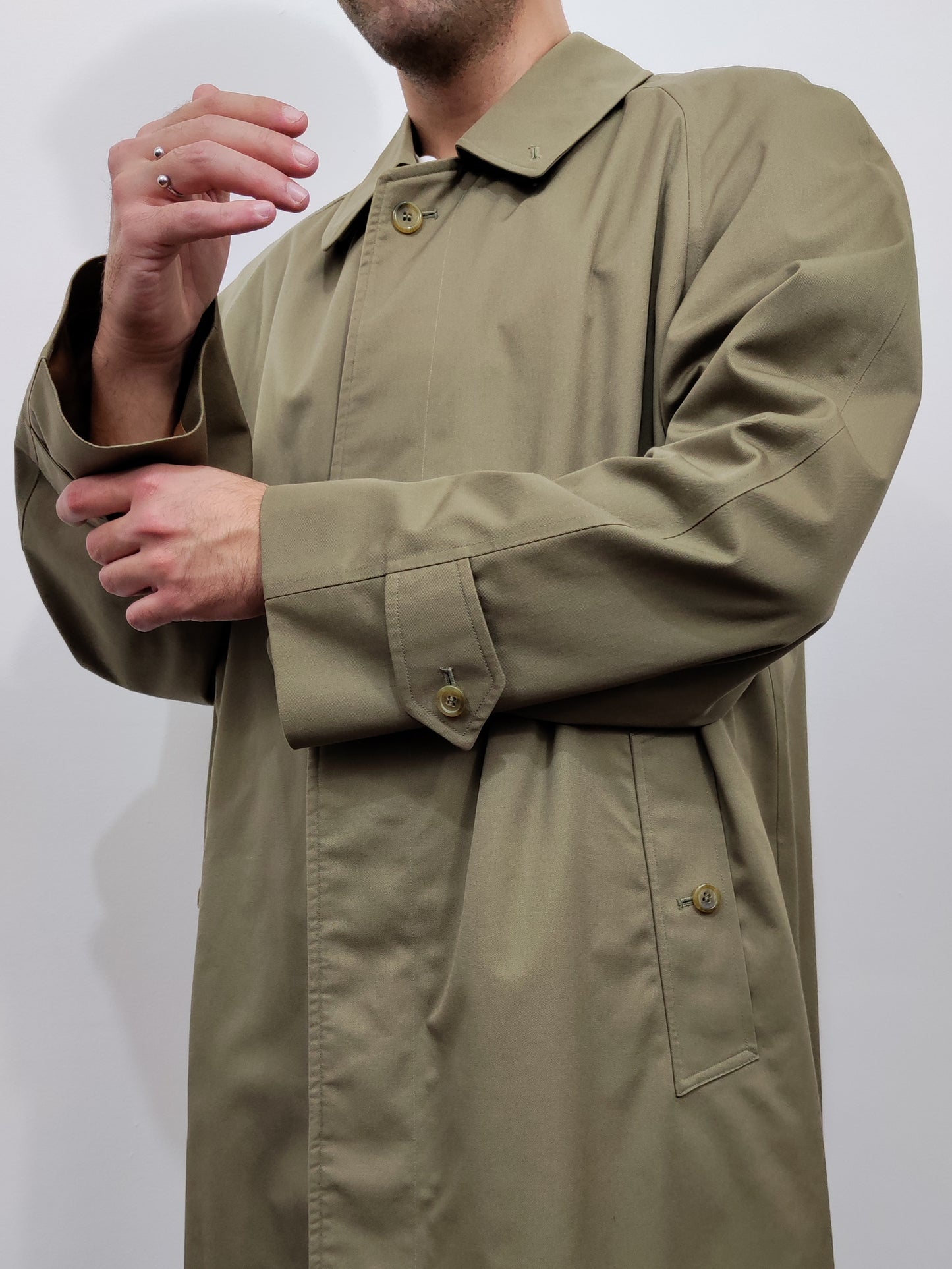 Burberrys Vintage Nova Check Trench - Khaki