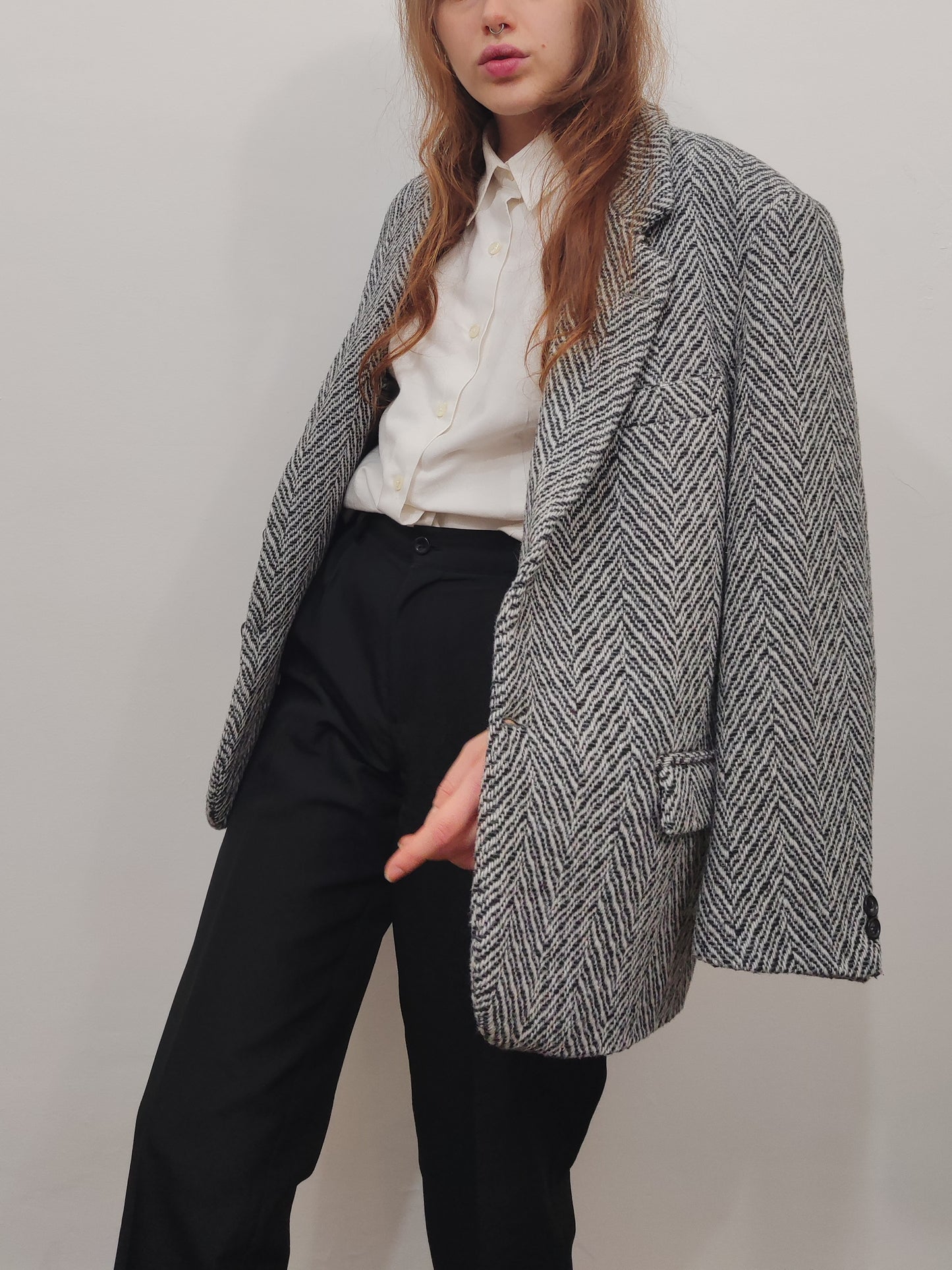 Vintage Wool Blazer - Size M