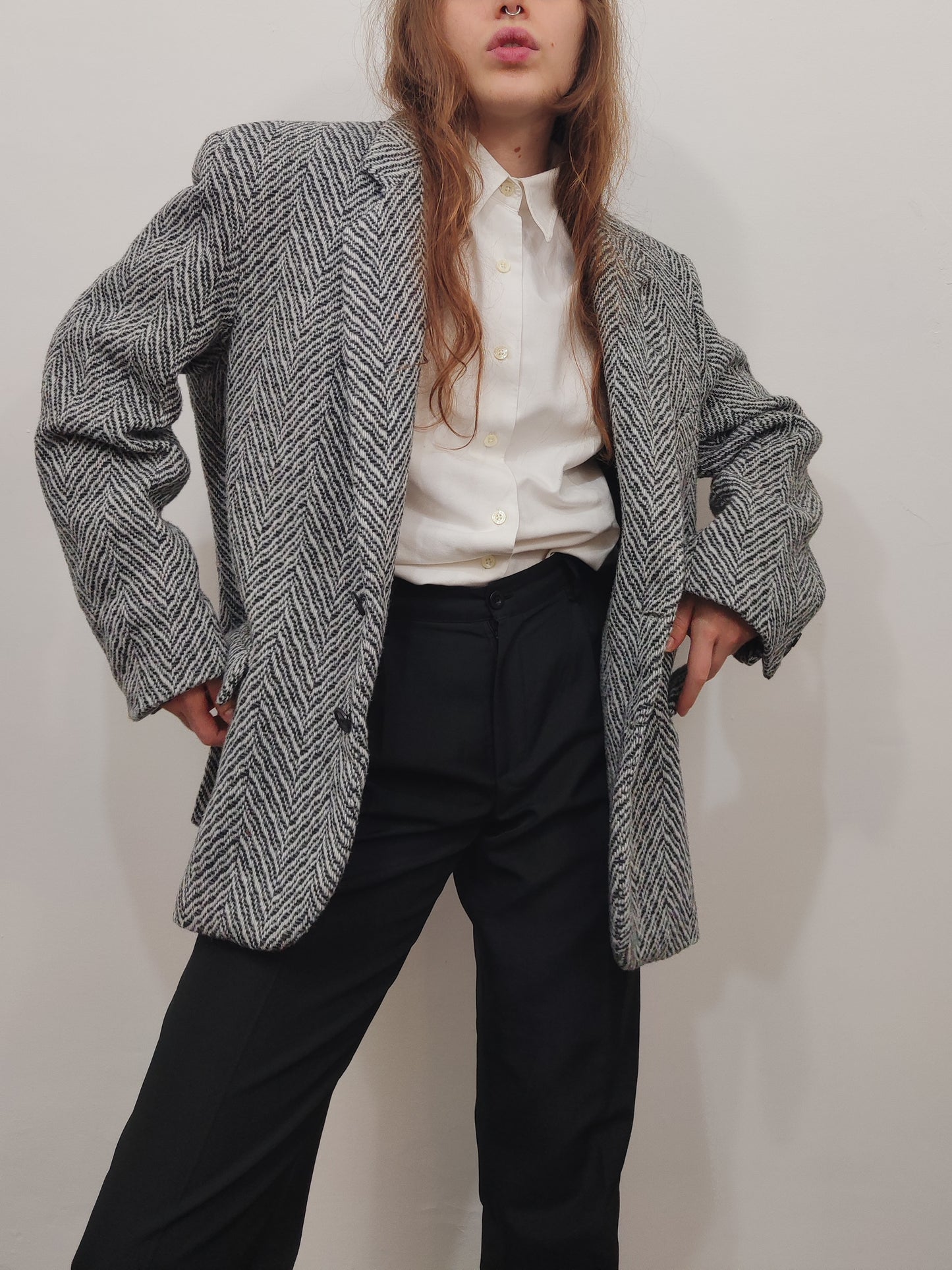 Vintage Wool Blazer - Size M