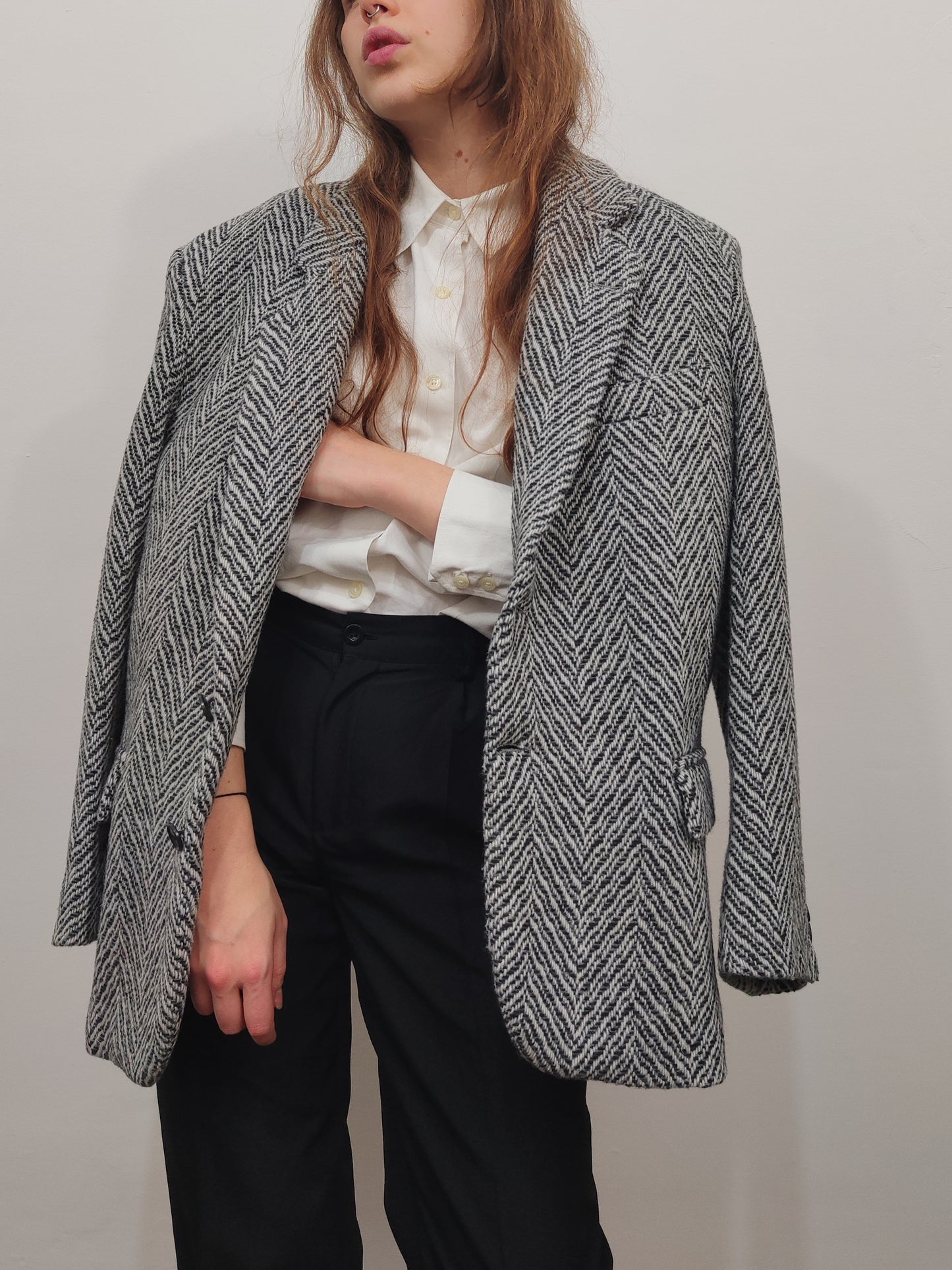 Vintage Wool Blazer - Size M
