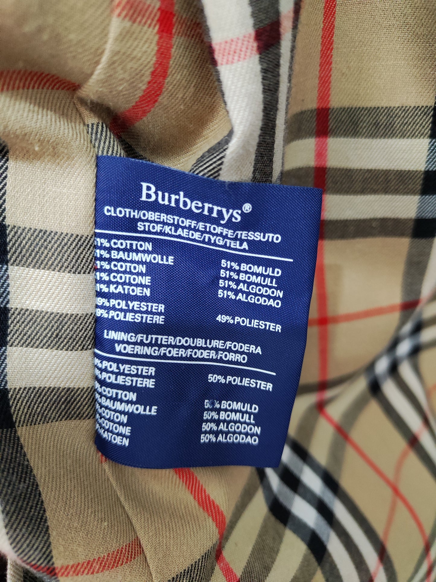 Burberrys Vintage Nova Check Trench - Khaki