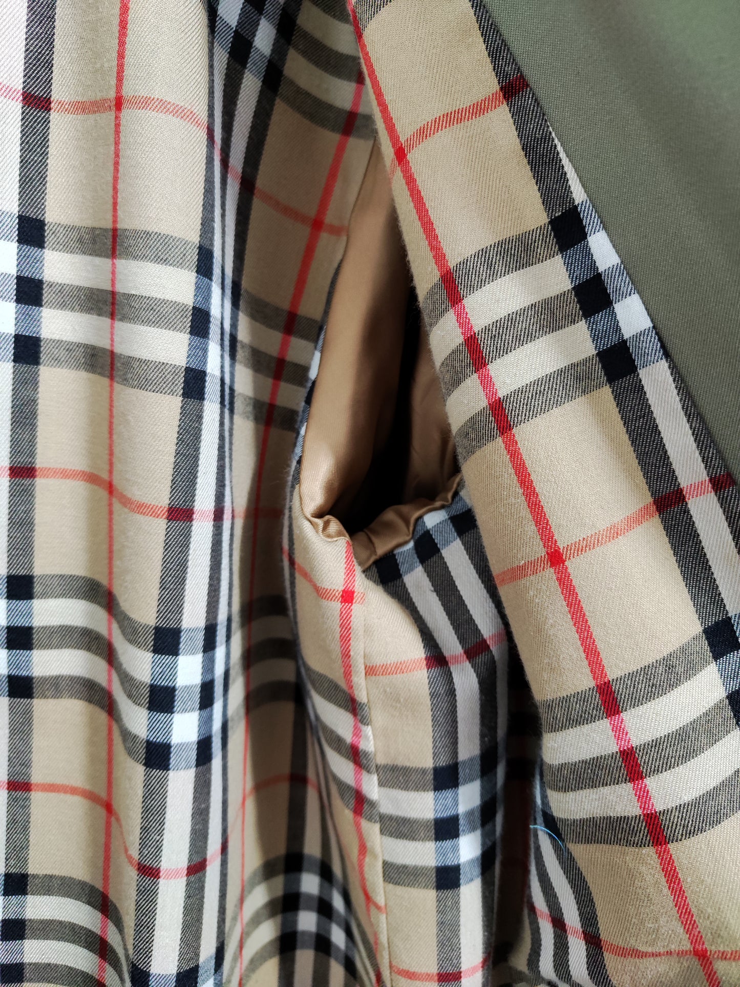 Burberrys Vintage Nova Check Trench - Khaki