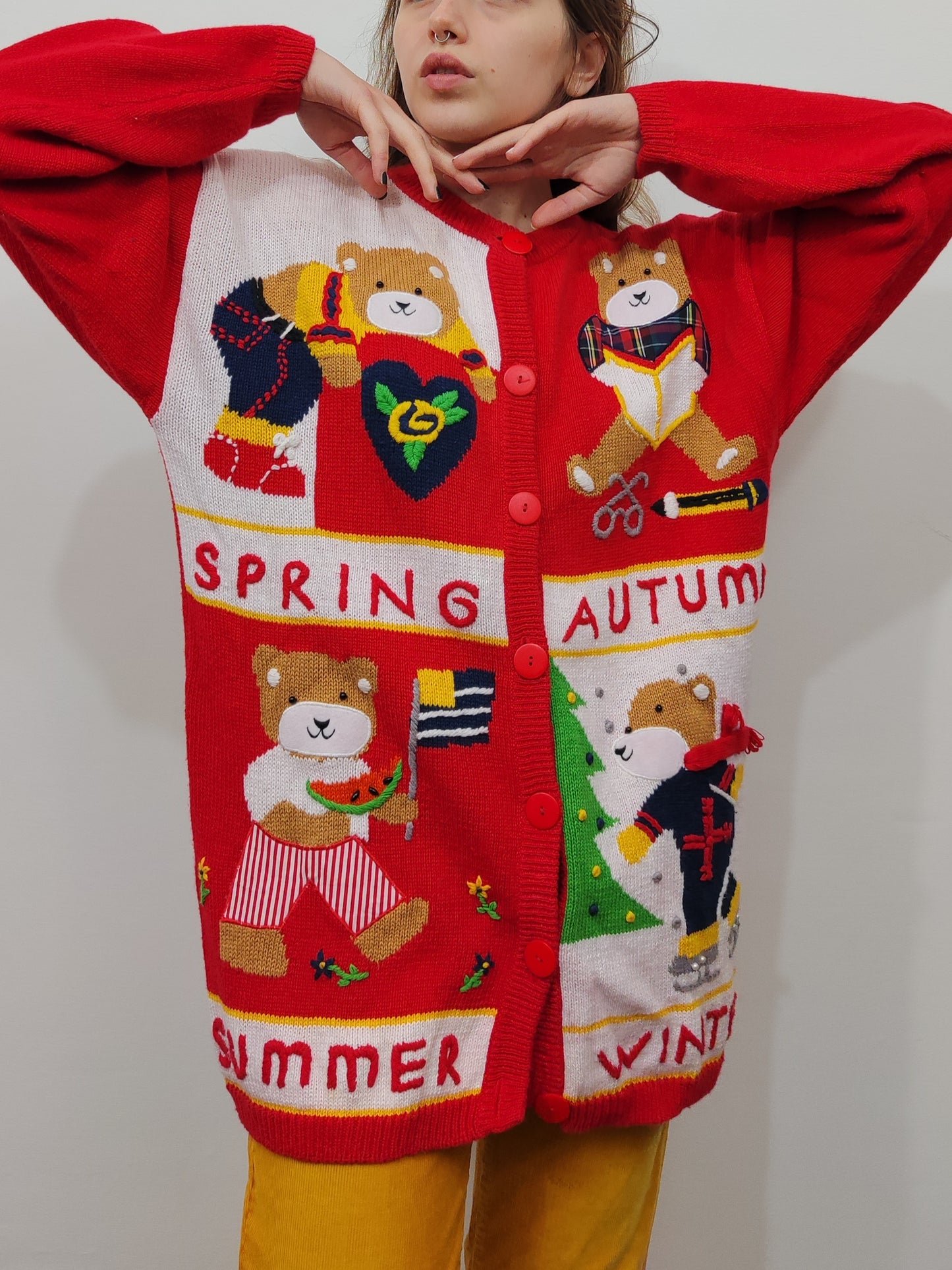 Vintage Funny Cardigan