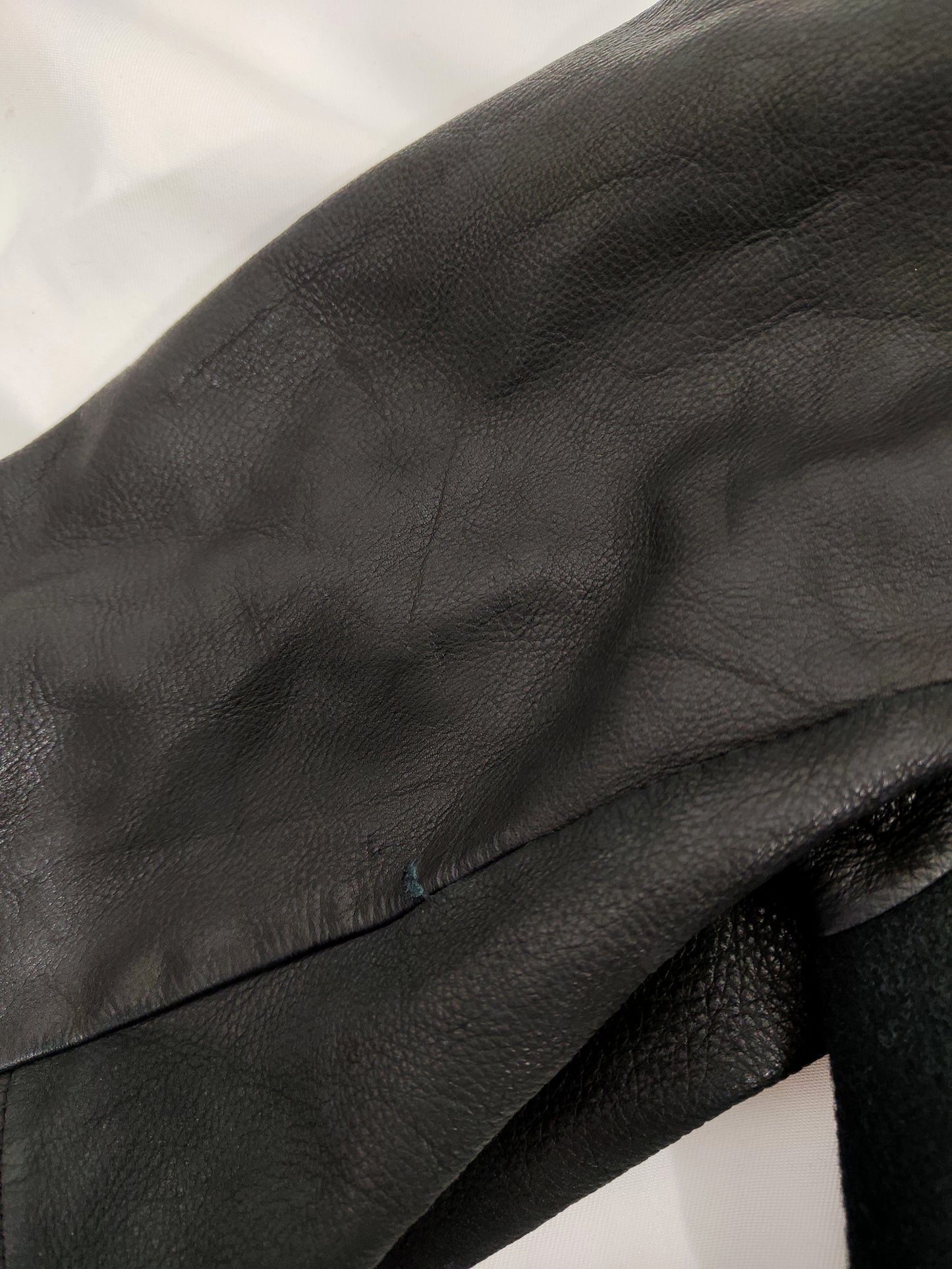 Vintage Wool And Leather Bomber