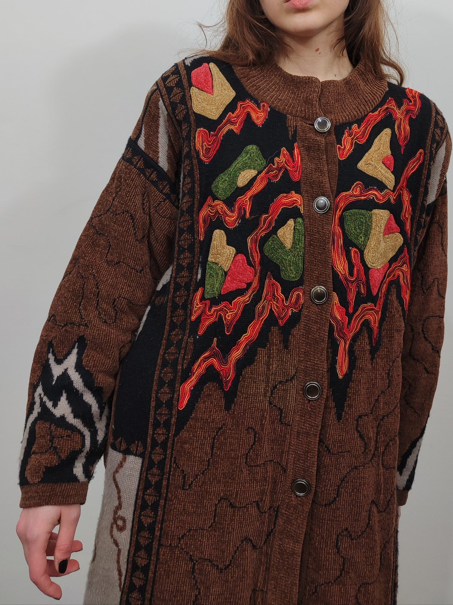 '80s Vintage Embroidered Coat