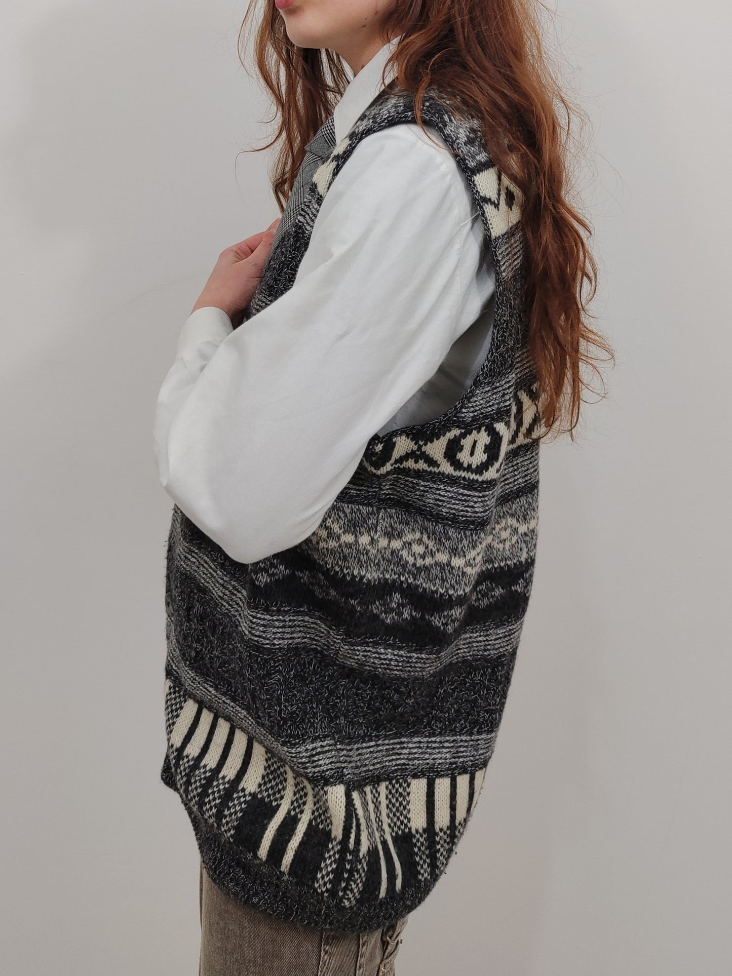 Vintage Black&White Vest