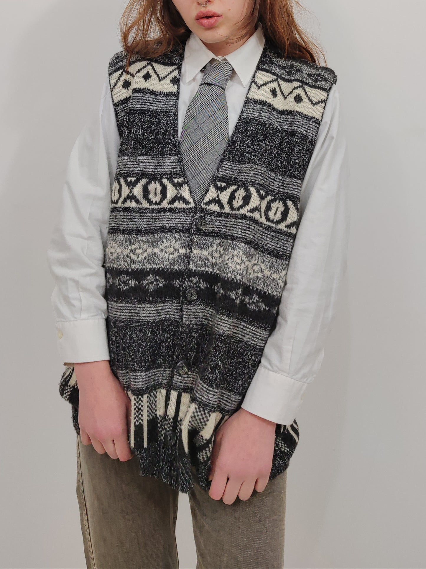 Vintage Black&White Vest