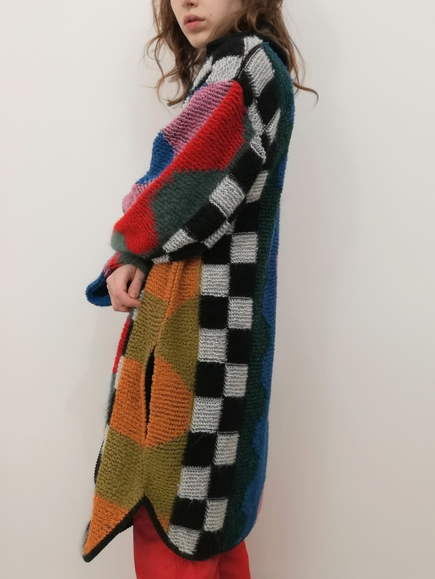 Vintage Crazy Wool Maxi Cardi