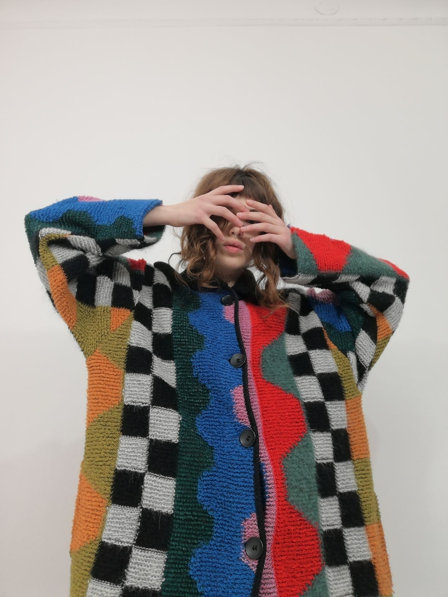 Vintage Crazy Wool Maxi Cardi
