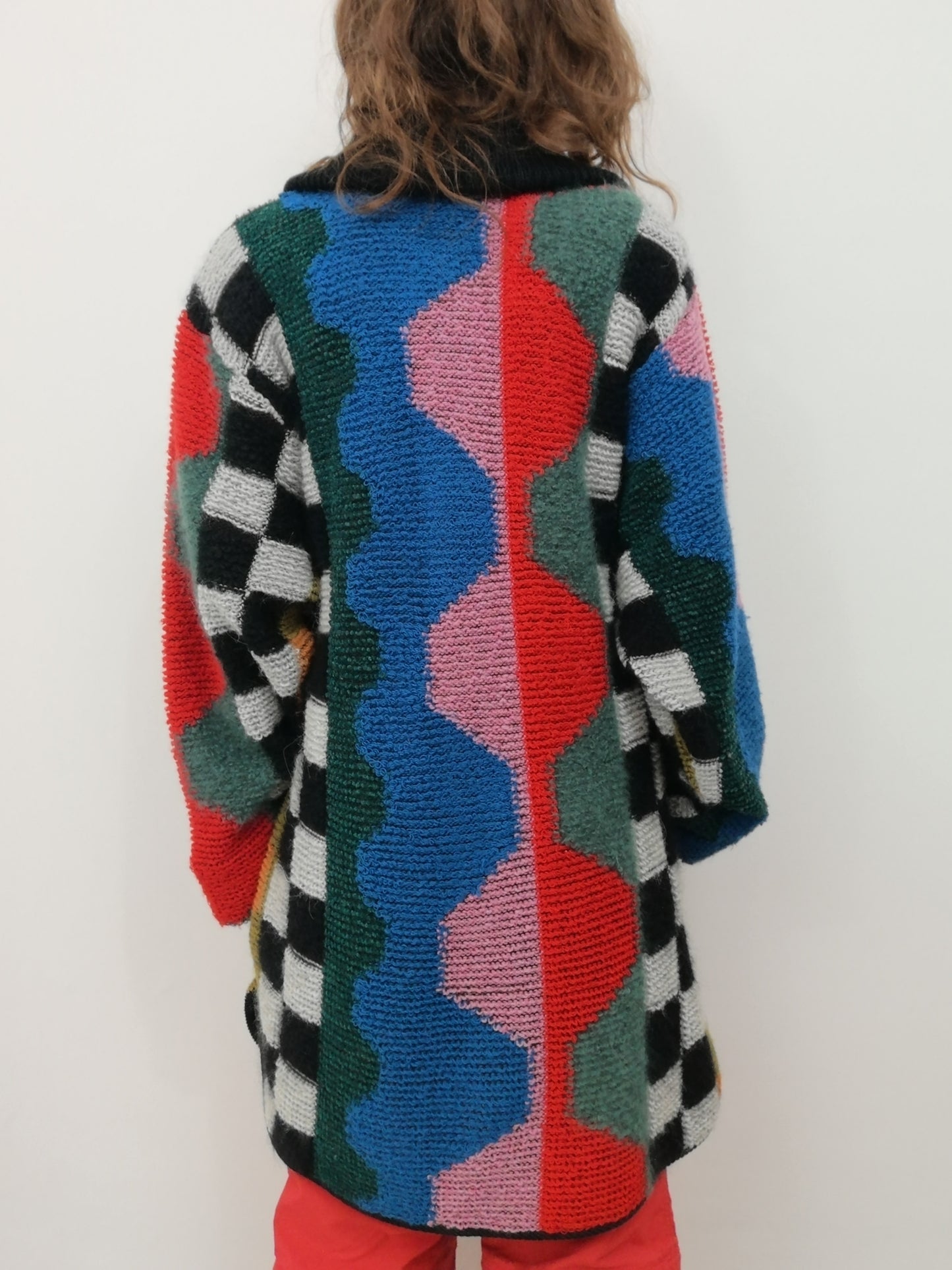 Vintage Crazy Wool Maxi Cardi