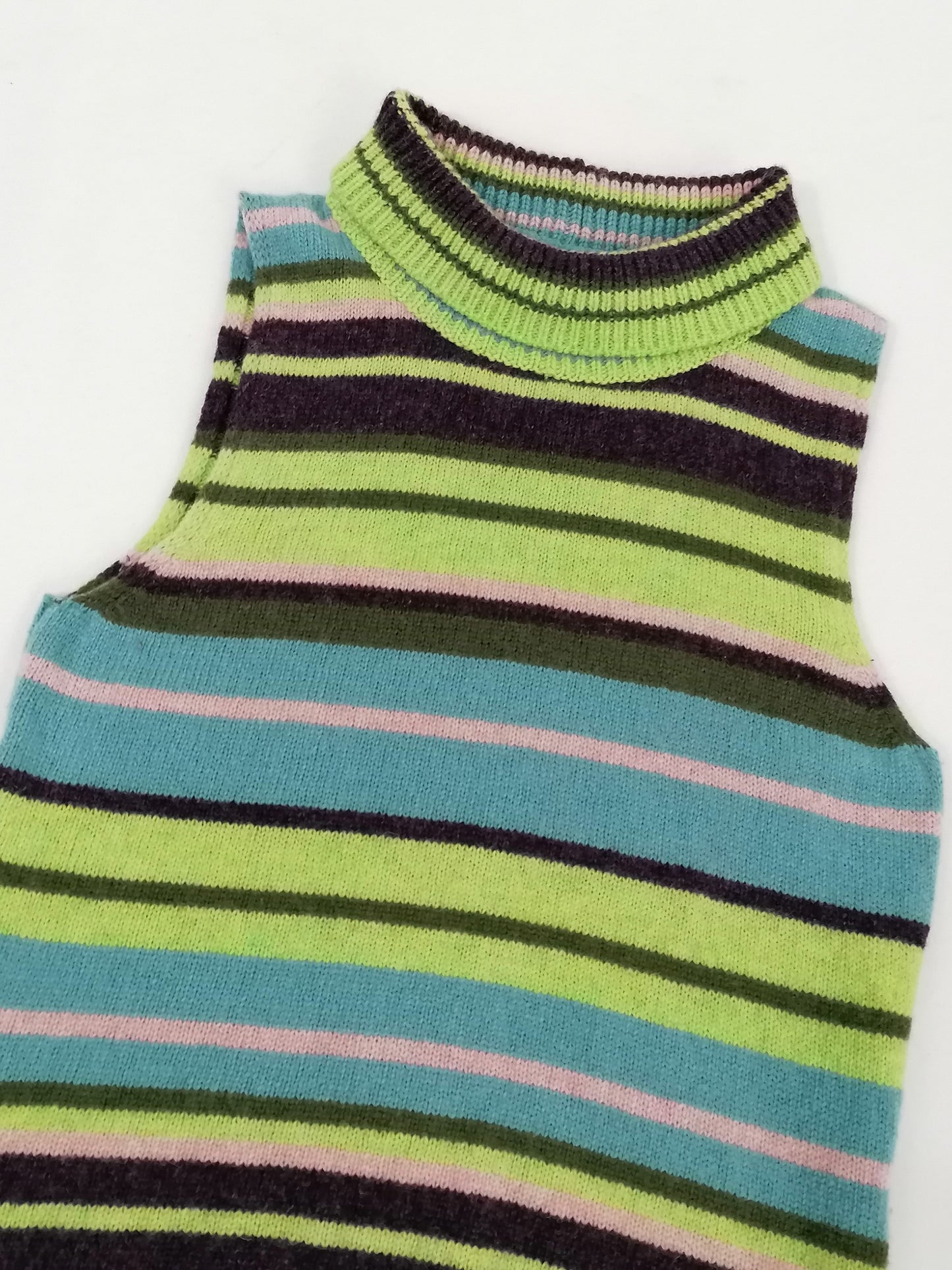 Vintage Striped Turtleneck Top
