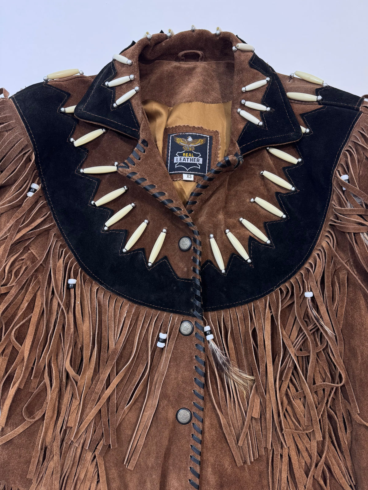 '80s Suede Fringed Western Jacket
