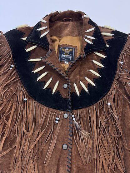 '80s Suede Fringed Western Jacket