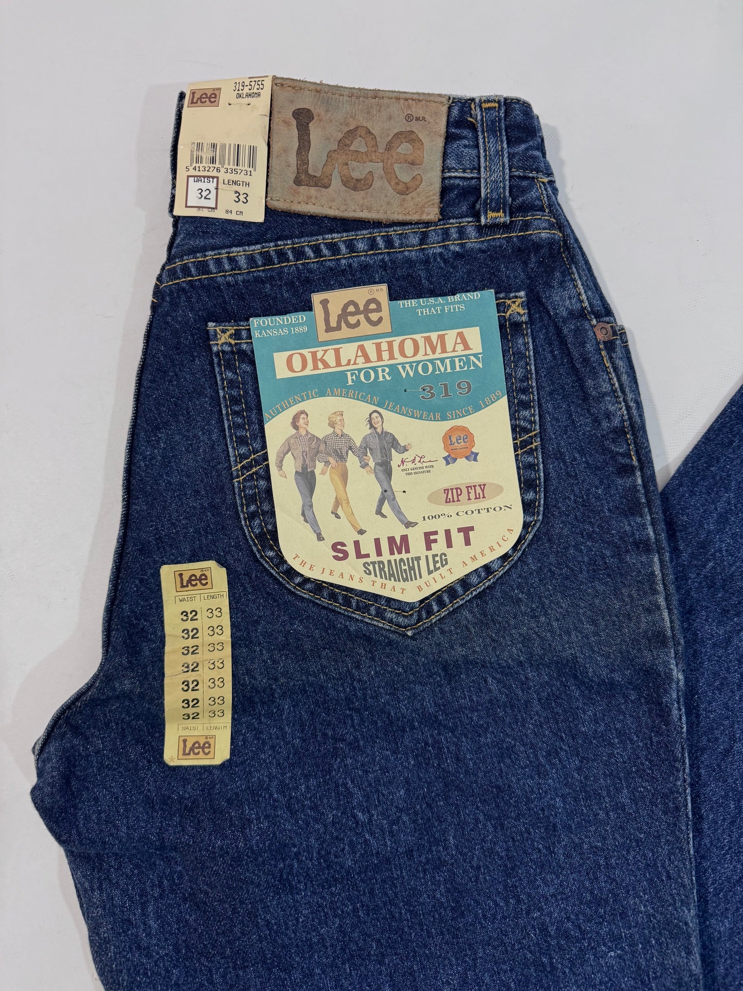 Lee Oklahoma Deadstock Jeans - Dark Wash - Size 32-33