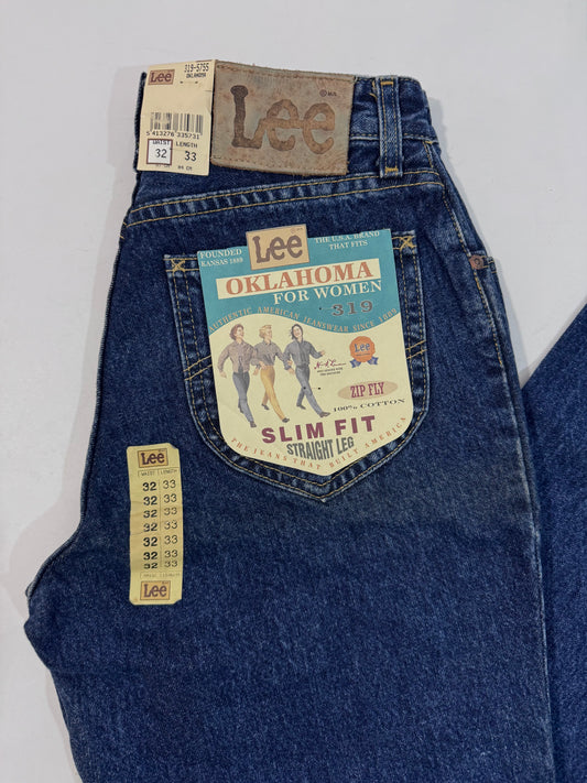 Lee Oklahoma Deadstock Jeans - Dark Wash - Size 32-33