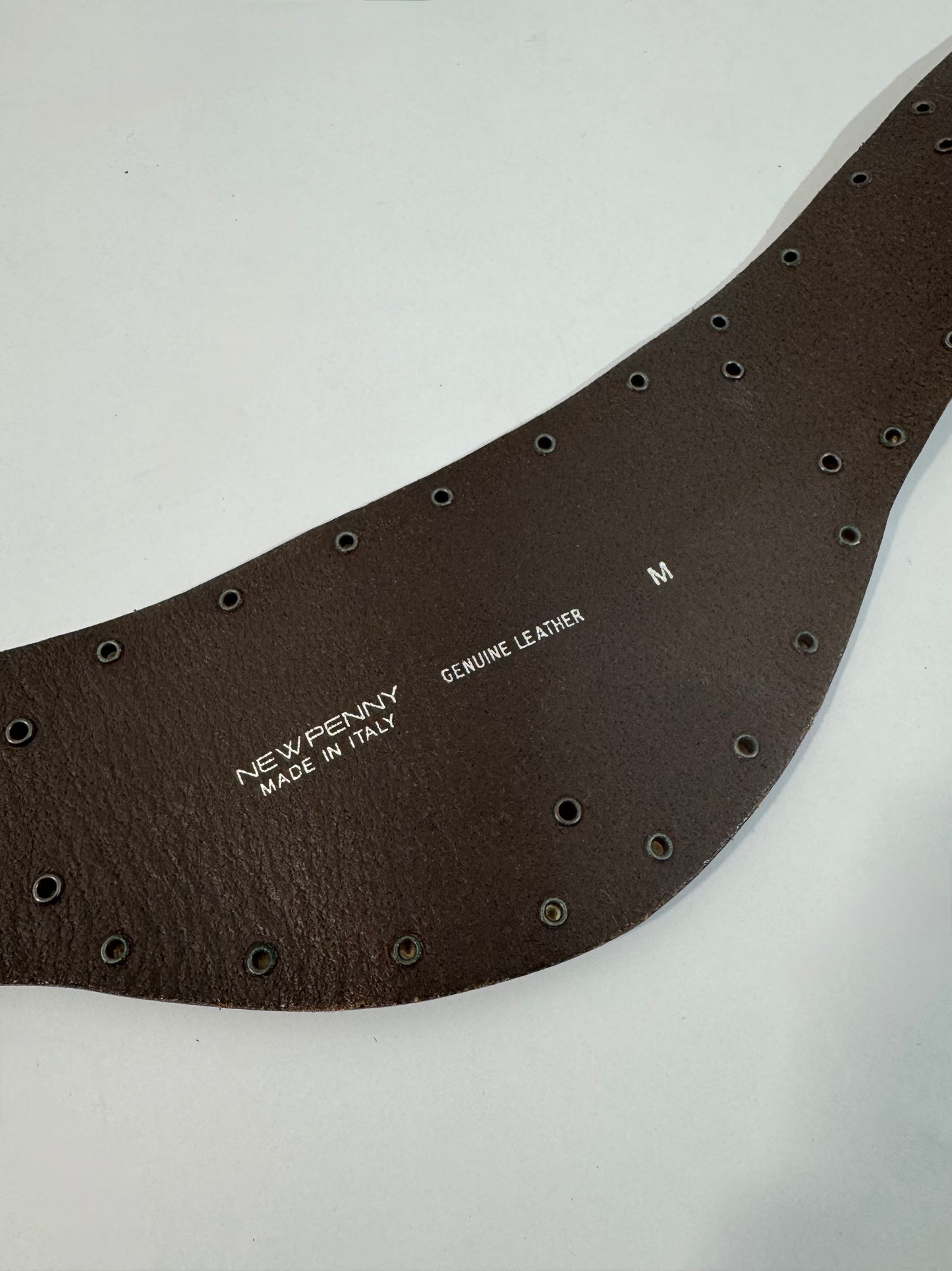 New Penny Deadstock Brown Leather Belt