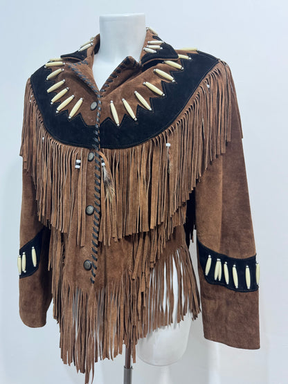 '80s Suede Fringed Western Jacket