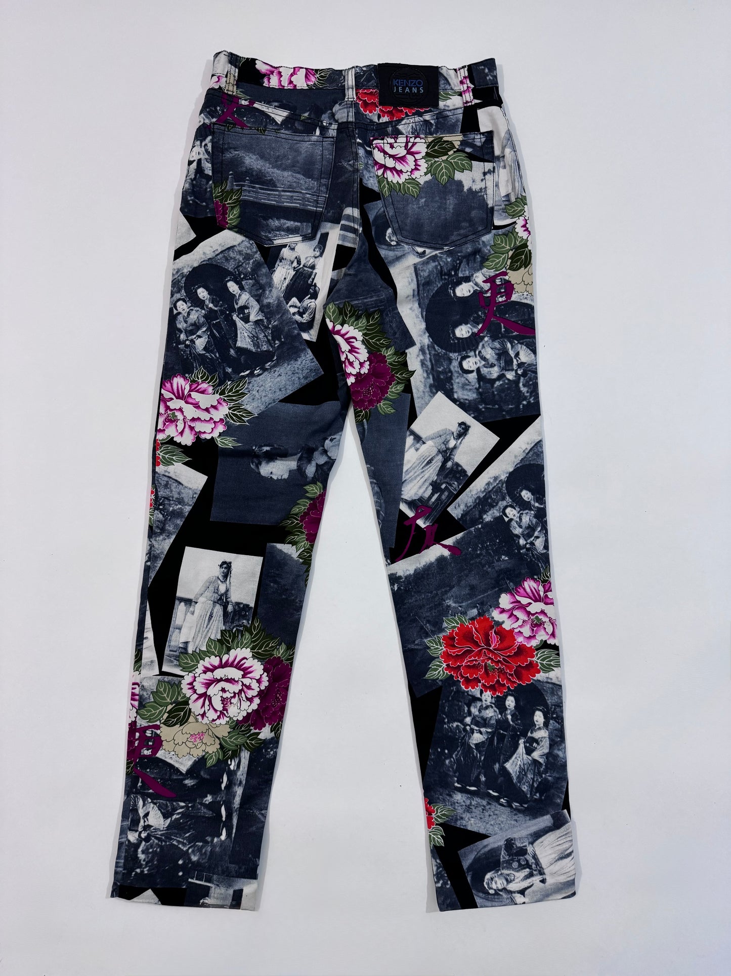 Kenzo Vintage All-Over Print Jeans