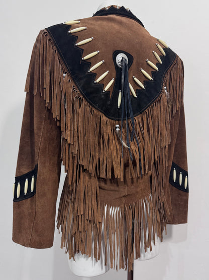 '80s Suede Fringed Western Jacket