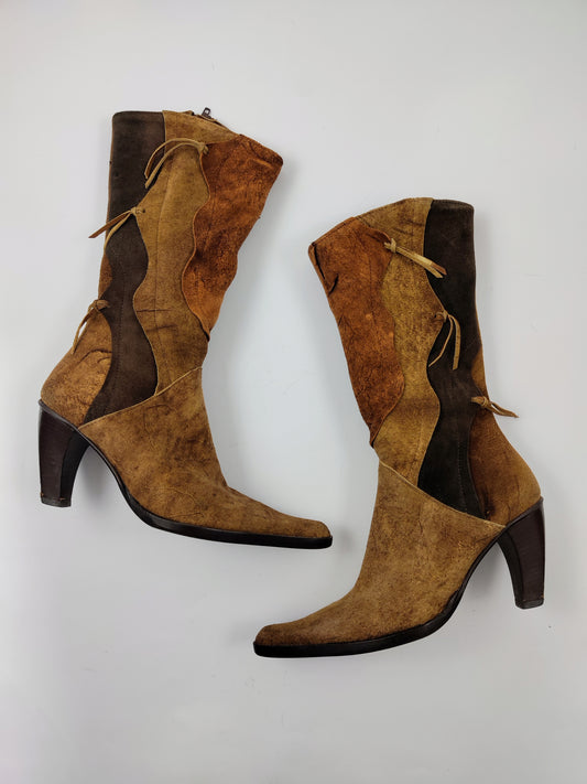 Vintage Suede Boots