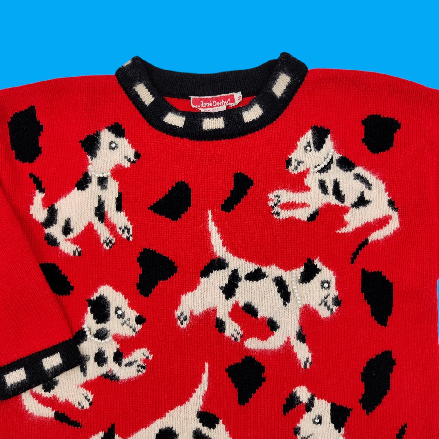 Derhy '80s Dalmatian Pullover