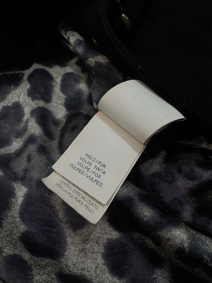 100% Wool Hooked Coat, Fur Collar