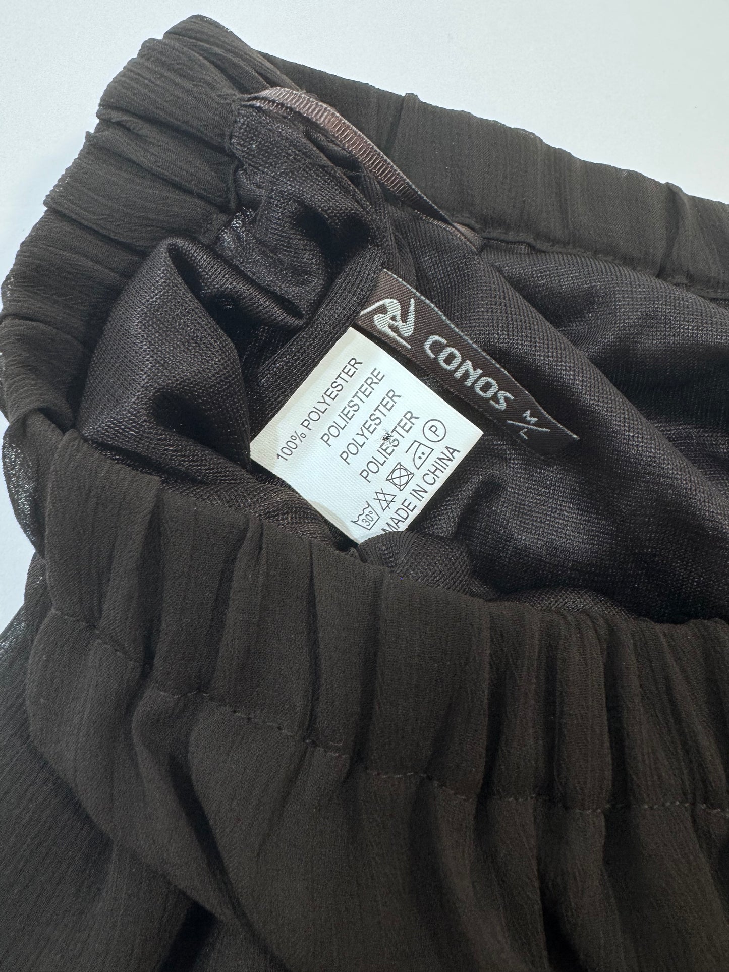'90s Brown Mesh Skirt M/L