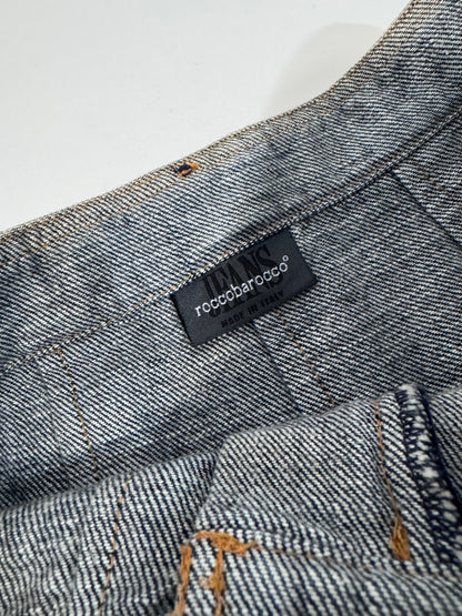 Roccobarocco Vintage Long Denim Skirt