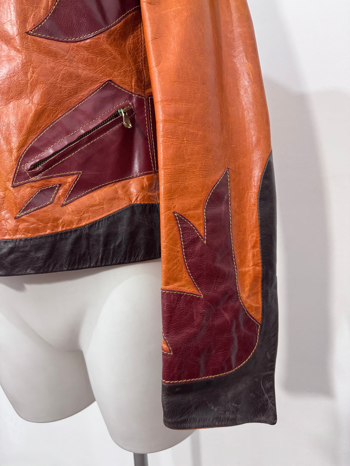 Y2K Western Leather Jacket