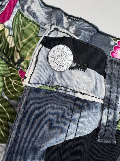 Kenzo Vintage All-Over Print Jeans