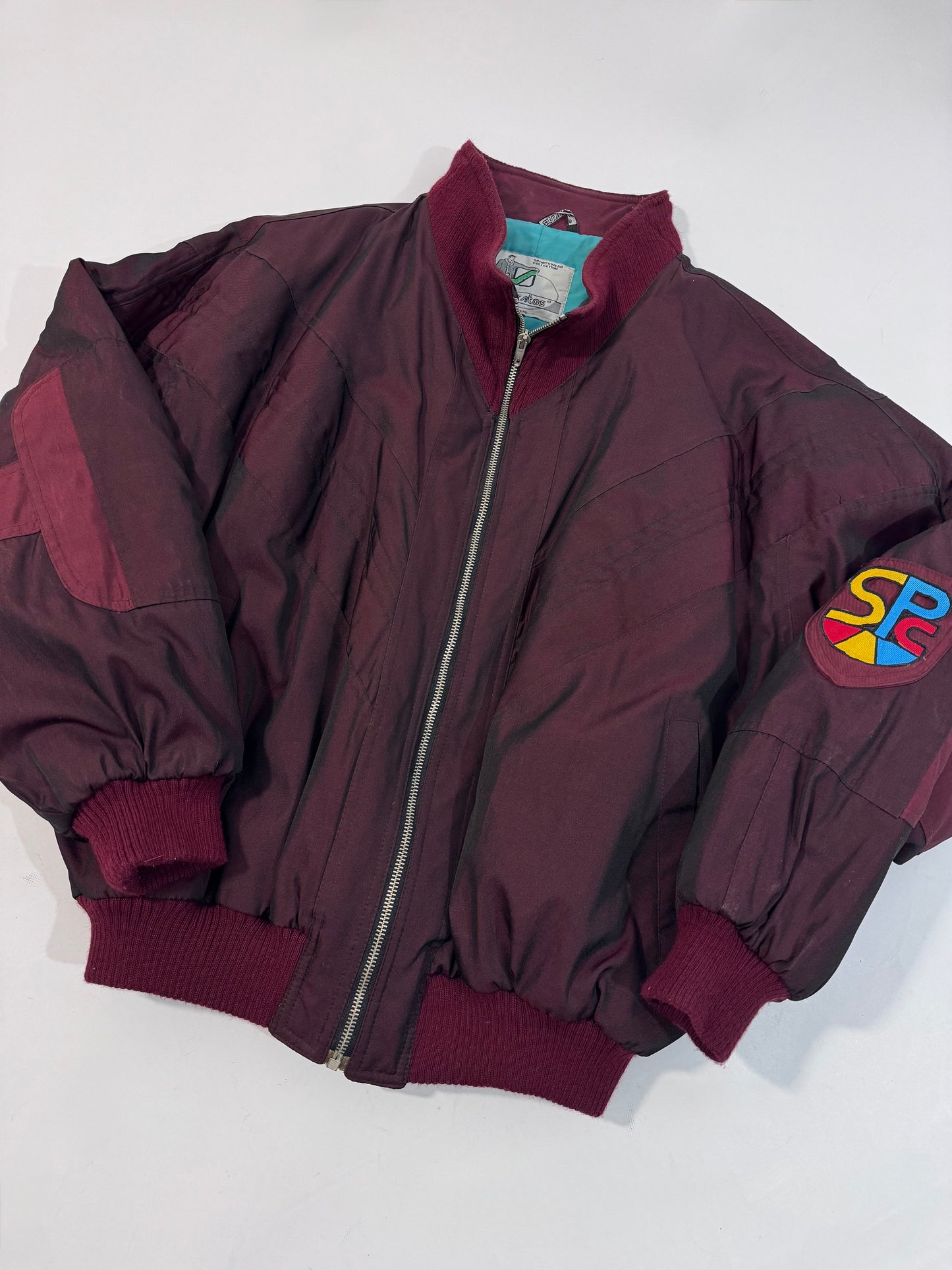 Early ‘90s Burgundy Bomber Jacket