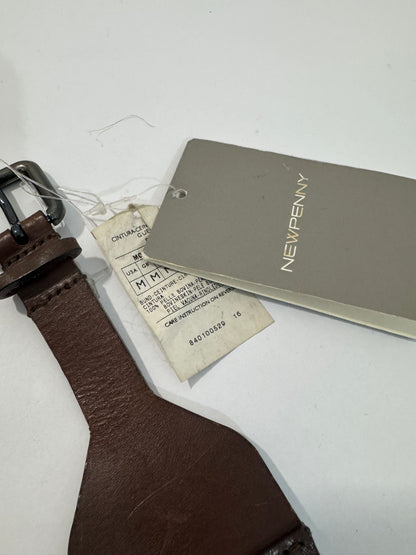New Penny Deadstock Brown Leather Belt