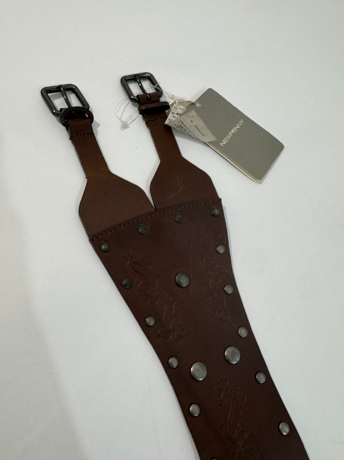 New Penny Deadstock Brown Leather Belt