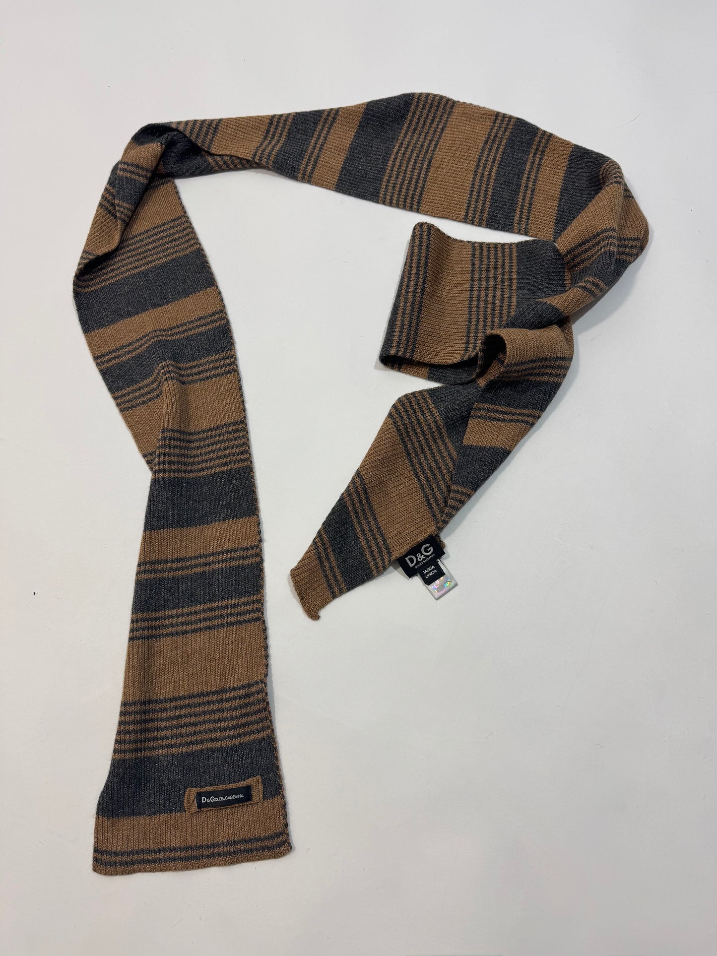 Dolce & Gabbana Striped Shimmer Scarf