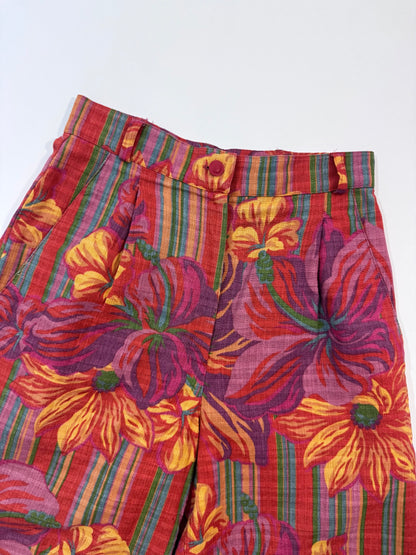 '80s Vintage Shorts, Linen + Cotton, XS