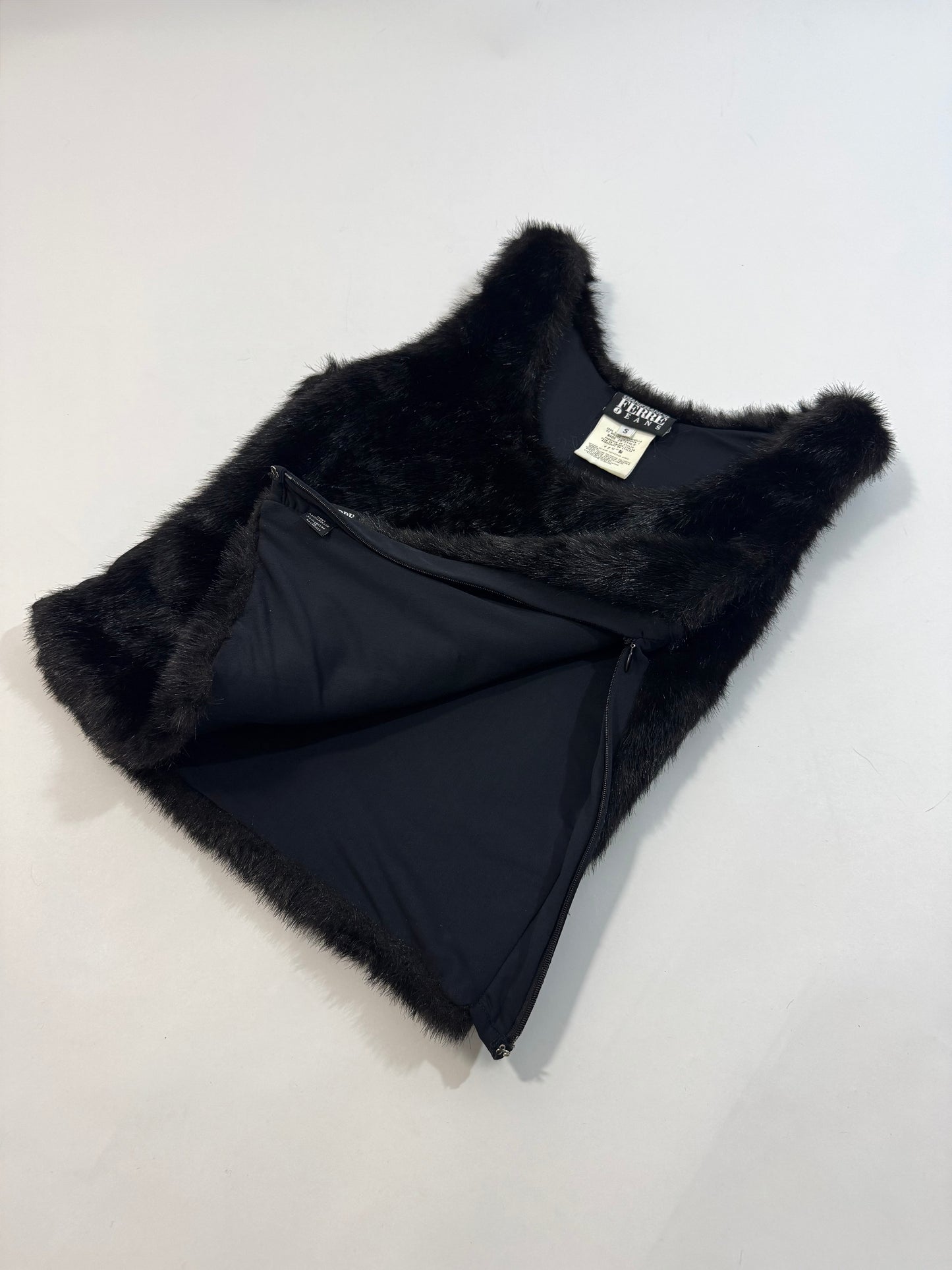 Gianfranco Ferrè Jeans Faux Fur Top