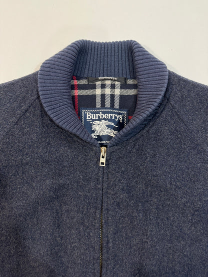 Burberrys '90s Vintage Wool and Alpaca Bomber