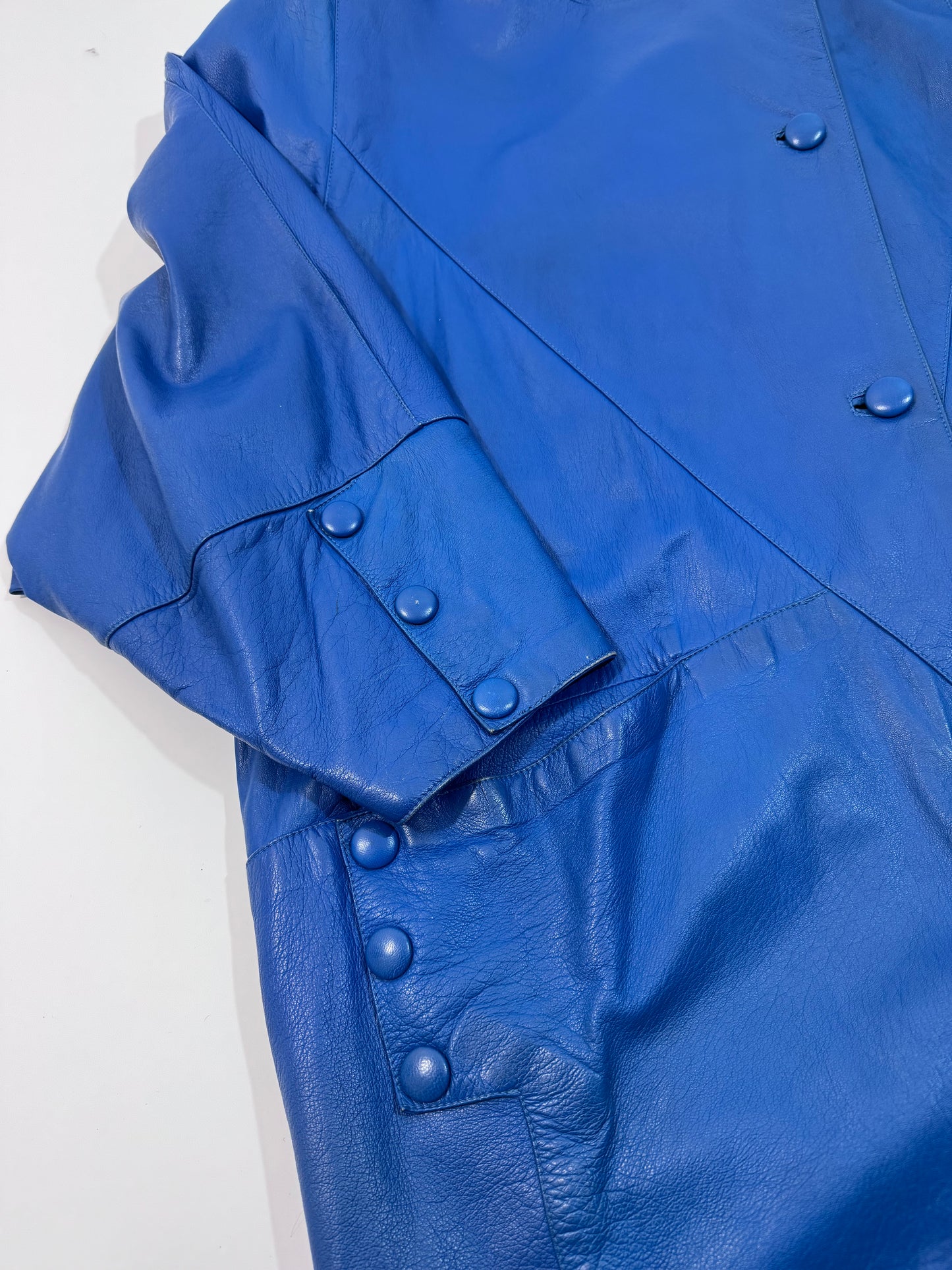 '80s Oversized Leather Jacket
