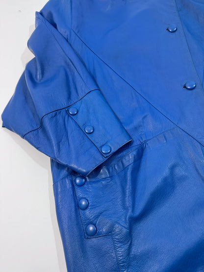 '80s Oversized Leather Jacket