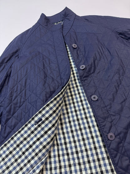 Vintage Navy Matelassé Trench
