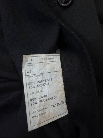 '80s Reversible Black Trenchcoat -