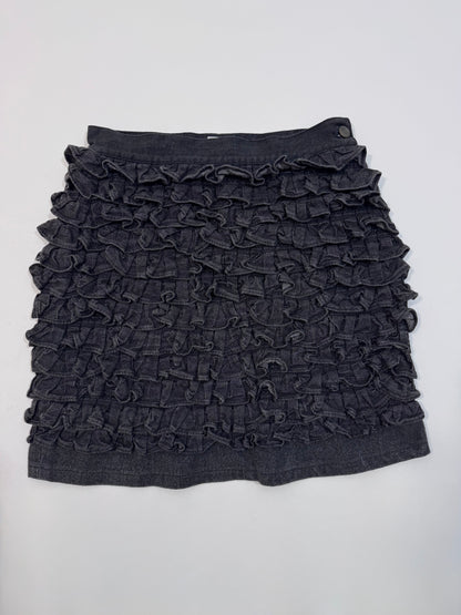 Moschino '80s Vintage Ruffled Denim Skirt