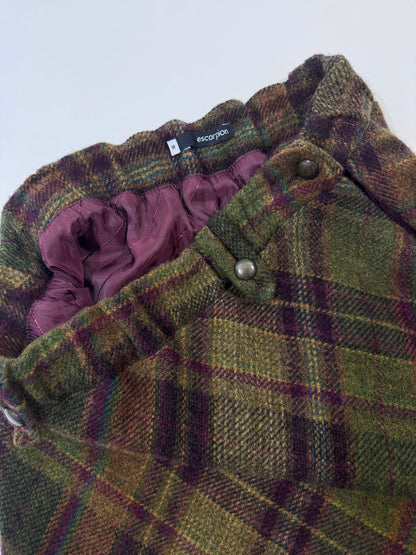Early 2000s 100% Wool Checkered Skirt