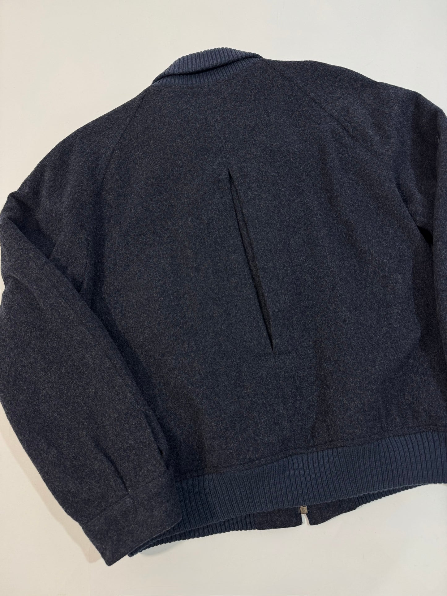 Burberrys '90s Vintage Wool and Alpaca Bomber