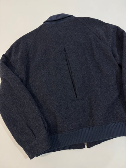 Burberrys '90s Vintage Wool and Alpaca Bomber